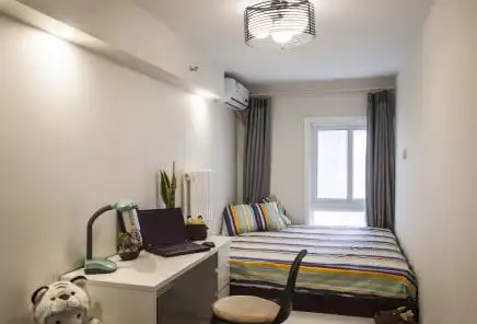 经典两房餐厅改小卧室变三房样板间装修效果图