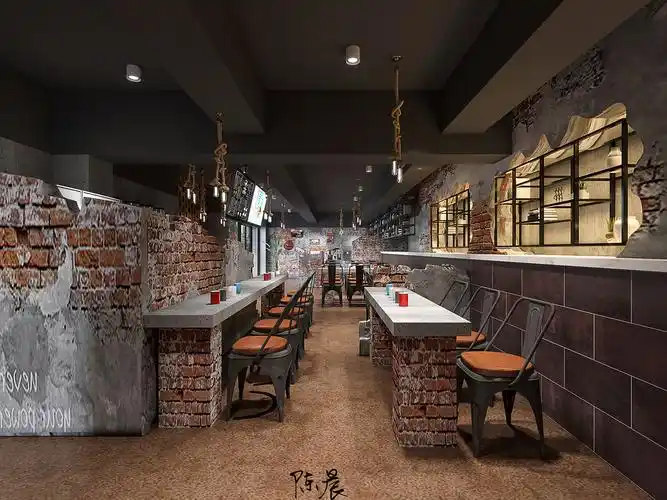 工装叙利亚风格奶茶火锅店