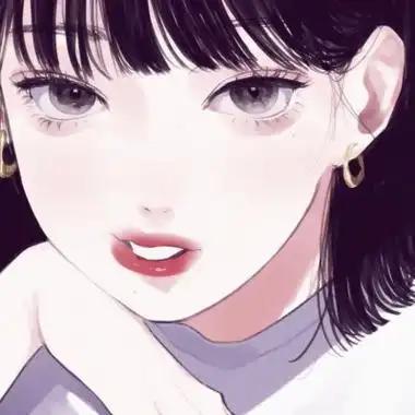 ins风高级质感高冷漫画女生头像 可爱御姐风微信漫画女头图片_动漫