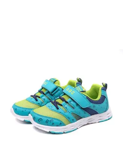 abckids男女童鞋混合专场-男中童海绿/荧光绿跑步鞋