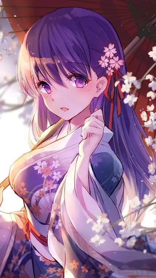 唯美动人二次元美女手机壁纸