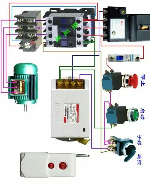 59   最佳答案 这个线路完全是错的,这样接线启动按钮不经过转换开关