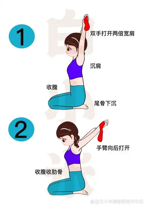 弹力带开肩美背训练|居家必备瘦背训练 建议每个动作15-20组,有时间的