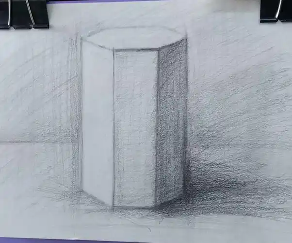 其它 素描第7课-------六棱体 写美篇5月9日,素描第7课,主讲老师边