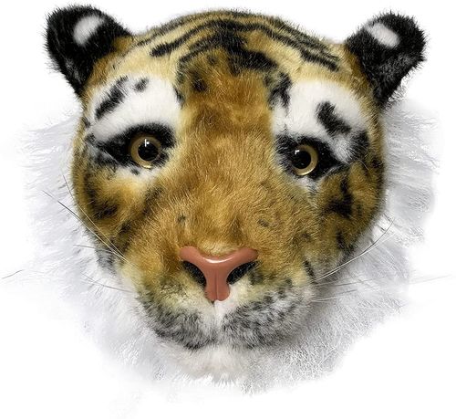 老虎头老虎毛绒玩具虎年吉祥物壁挂装饰头动物新款风水挂件摆件