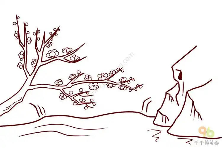 唐诗三百首《墨梅图题诗》儿童古诗简笔画