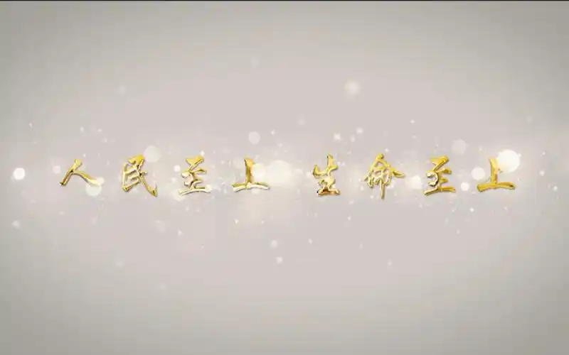 活动作品人民至上生命至上