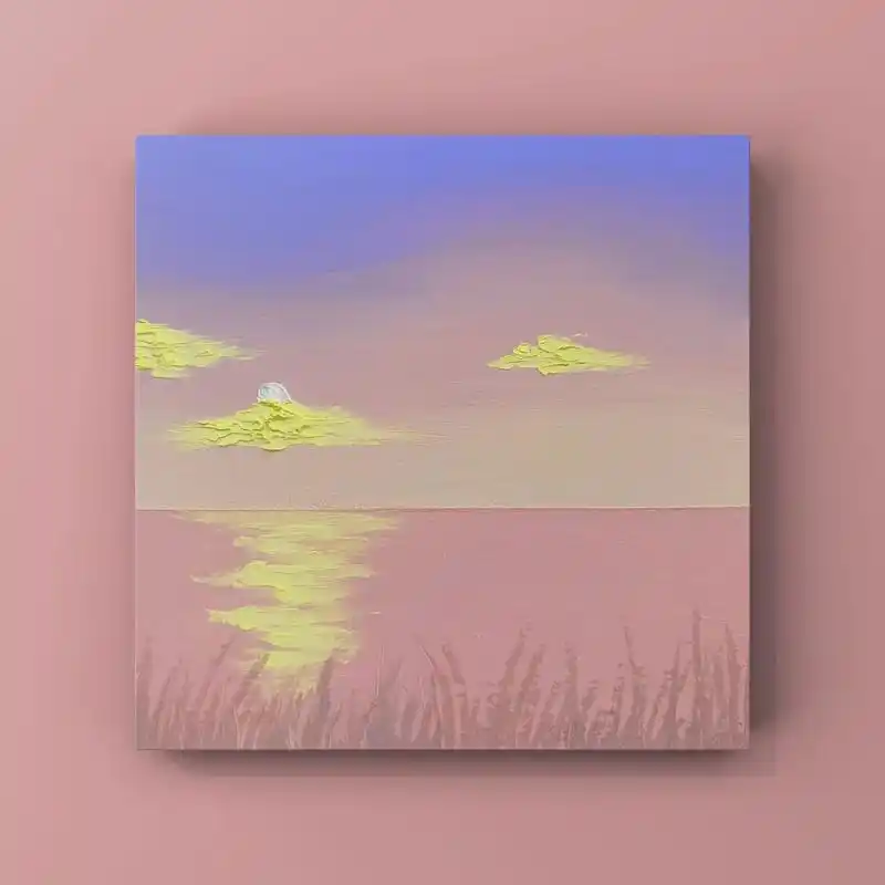 油画棒快看是粉色天空呀