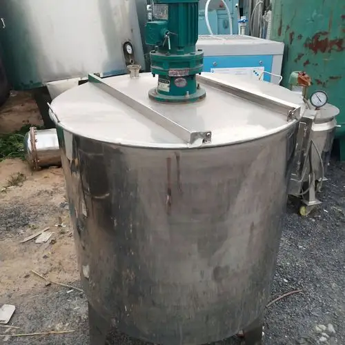 出售小型单层液体搅拌罐平盖锥底304不锈钢搅拌罐实验室搅拌桶