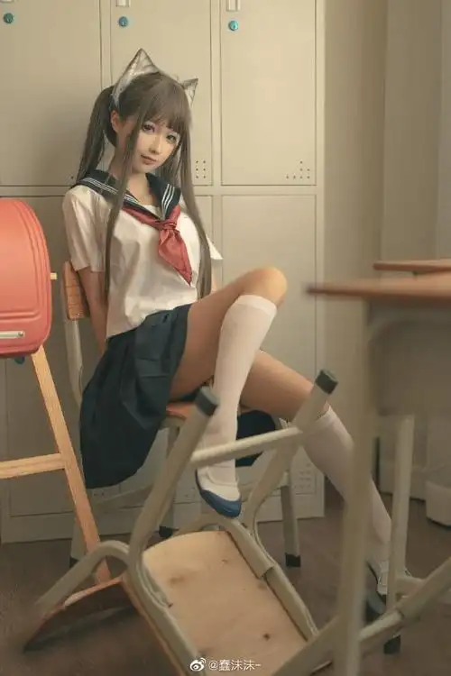 【写真】高颜值美女 放课后水手服写真 @蠢沫沫