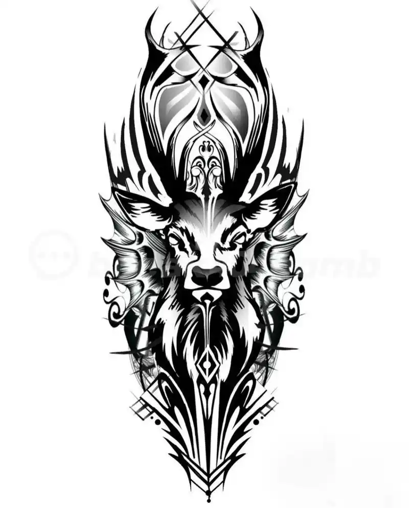 9张欧美花臂纹身手稿 适合健身人士的花臂图