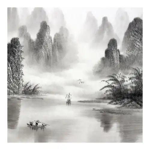 莫桂明《漓江烟云》中国美术家协会会员