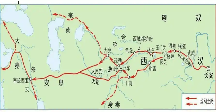 学术研究|| 张连银:两汉时期的丝绸之路_中亚