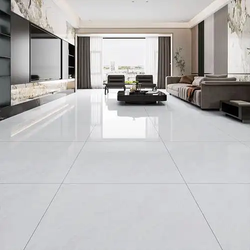 广东佛山瓷砖800x800大理石客厅地砖亮光灰色客厅地面耐磨防滑