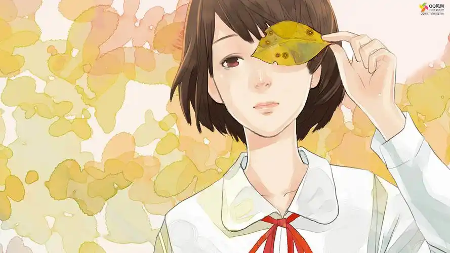 手绘小清新秋日插画电脑桌面壁纸