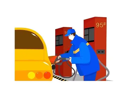 加油站人员汽车加油服务png素材