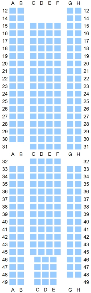台湾复兴航空客机ge3303有多少座位