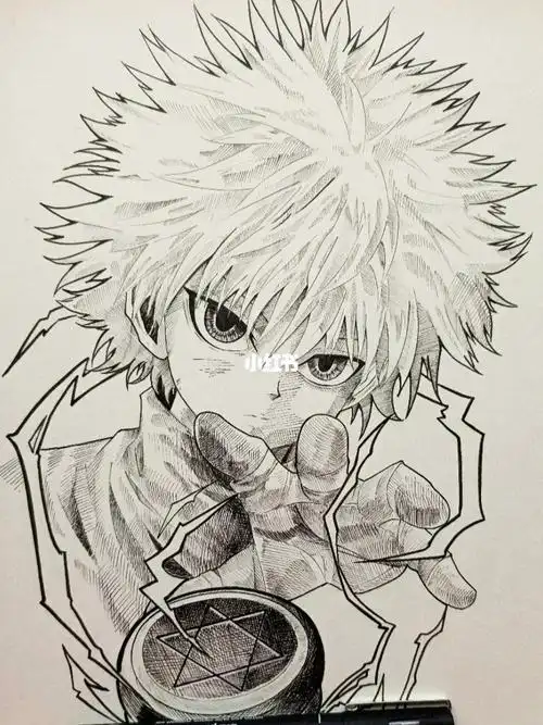 拖了好久了#临摹  #手绘  #全职猎人  #奇犽