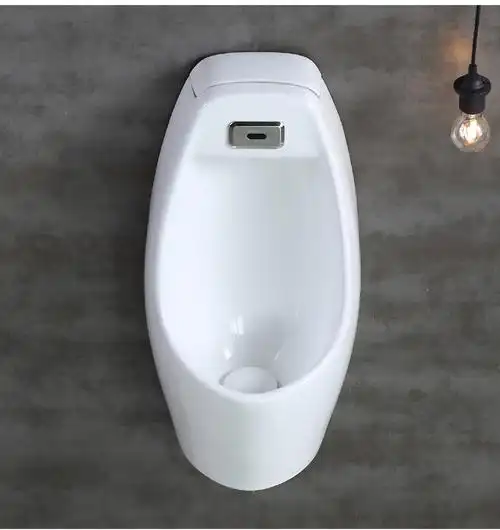 家用小便器陶瓷感应小便斗壁挂式男士尿斗卫生间挂墙式成人小便池 地