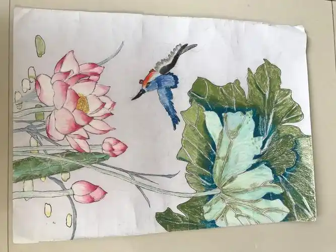 富裕县第十一界艺术节中小学绘画作品展-富裕一中学生参赛作品