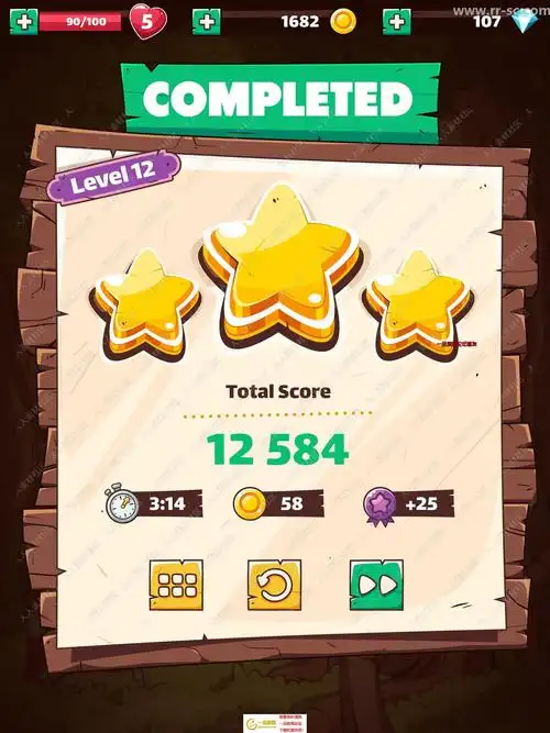 q版卡通手游戏界面ui设计素材