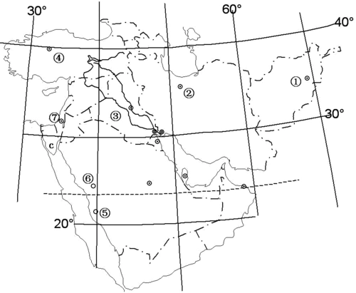 南阳师范学院 《世界地理》之西亚填图