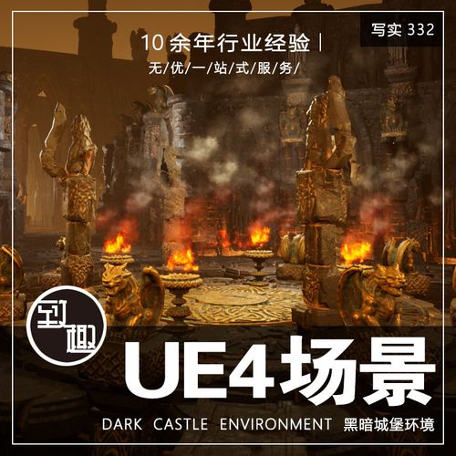ue4虚幻5_地下黑暗城堡地堡地牢西方魔幻游戏cg场景资源_写实332