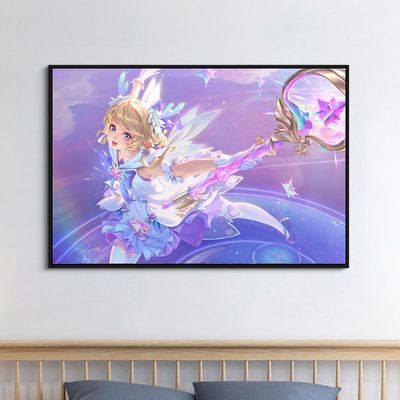 王者荣耀人物新款瑶 云中君时之祈愿 diy数字油画手工涂色油彩画