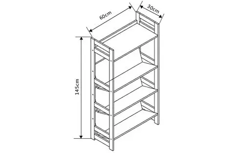 唯妮美 创意书架 简约家居靠墙装饰储物架