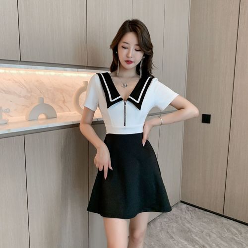 服装足浴足疗连衣裙养生保健按摩技师制服夜店浴场连衣裙