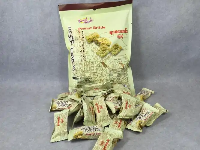 缅甸进口手工花生酥200g 进口糖果花生糖特产小吃清真零食品包邮