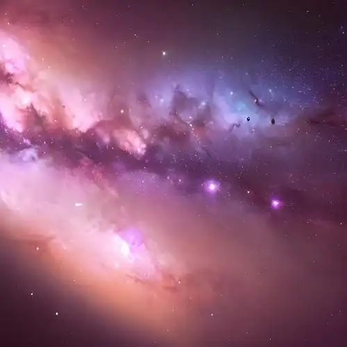 超美粉色星河头像