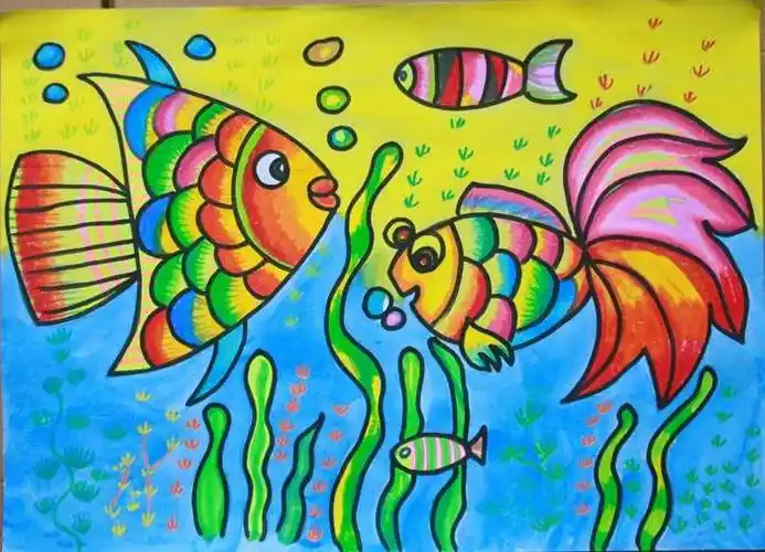 儿童画鱼 儿童画鱼图片