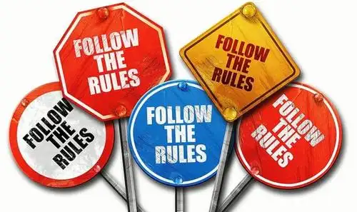 fllow the rules请遵守规则!