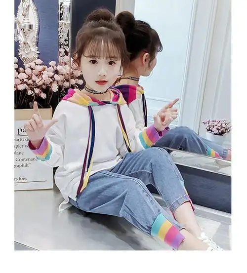 格伦杰gelunjie女童套装2021春款韩版儿童洋气网红童装春秋季女孩衣服