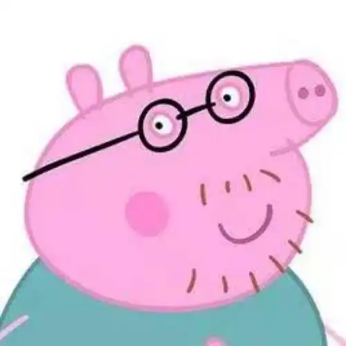 猪爸爸彩色简笔画