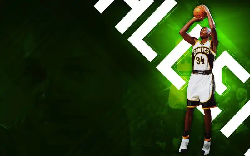 雷阿伦桌面壁纸之nba三分王