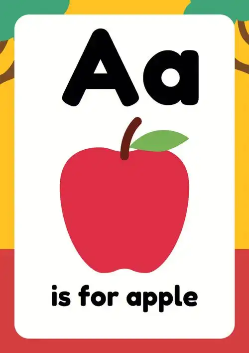英文字母启蒙认知卡片