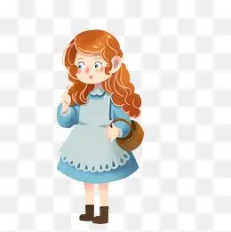 卡通可爱的女孩免抠图素材图片免费下载_高清psd_千库网(图片编号