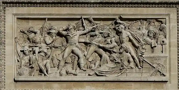 法国凯旋门四幅花饰浮雕和六幅平面浮雕