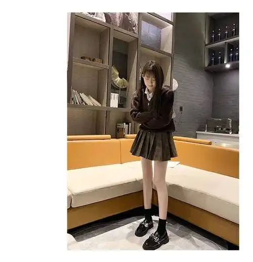 搭配jk的鞋子厚底乐福鞋女单鞋小jk制服鞋春季新款英伦复古学生潮软