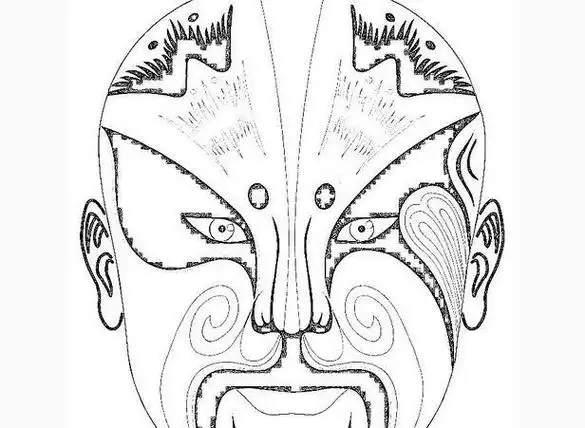 变脸简笔画-简笔画-369作文网