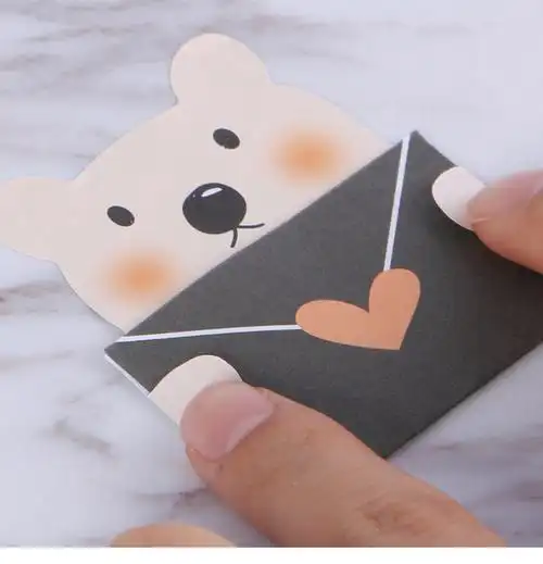 益而高便利贴 动物可折叠便签纸告示贴创意彩色n次贴学生用百事贴