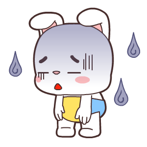 小兔子gif流汗gif劳累gif可爱gif