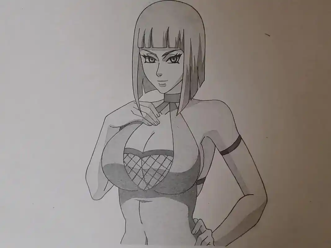 临摹 #火影忍者 #萨姆伊 #画渣 - 抖音