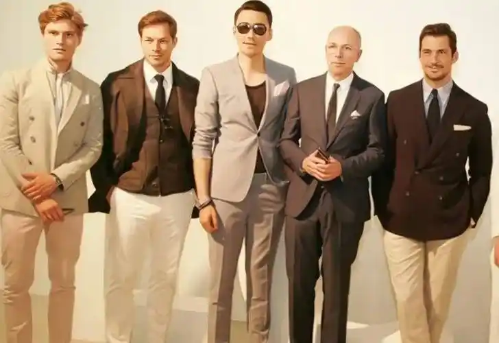 看以上这张多人的合影照片,胡兵不但是站c位,而且他左右两边的人都向