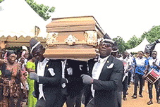 很火的黑人抬棺头像表情包