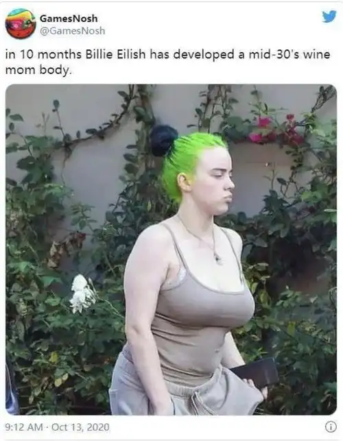 billieeilish一改往日造型火辣出镜拒绝bodyshame