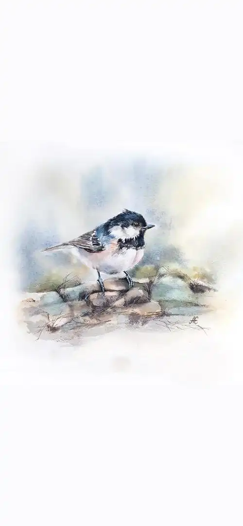 文艺手绘动物插画高清手机壁纸