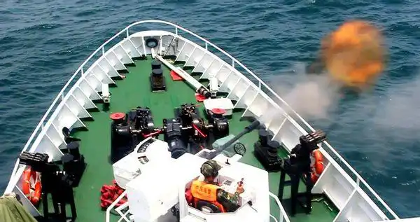 中国海警获开火授权早已备好大量重装备等待对手的不只是舰炮